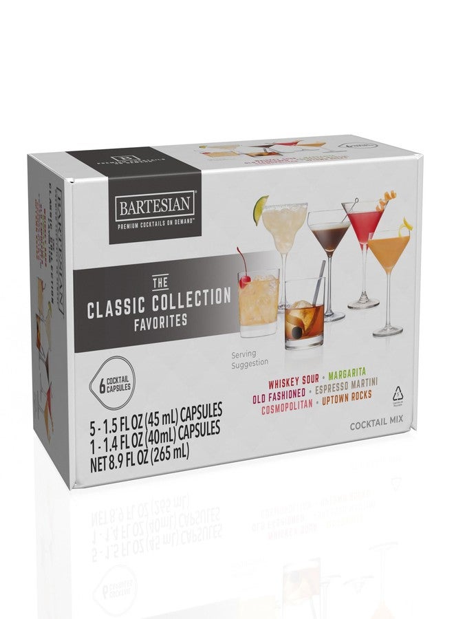Bartesian The Classic Collection Capsules, Variety Pack of 6 for Bartesian Premium Cocktail Maker (55524) - Image 1